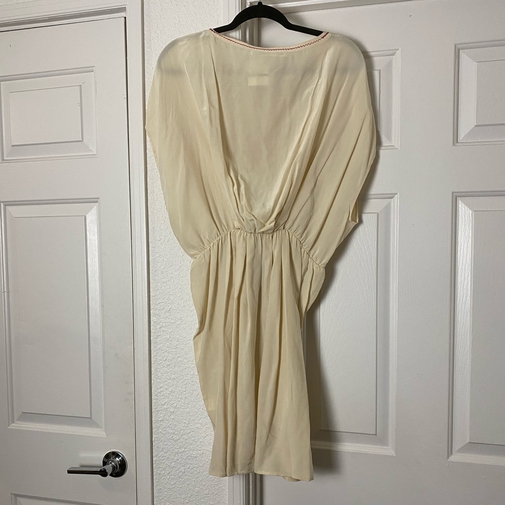 Sold-Ulla Johnson Silk Peasant Cutout Blouson Dress 10 - Picture 5 of 10